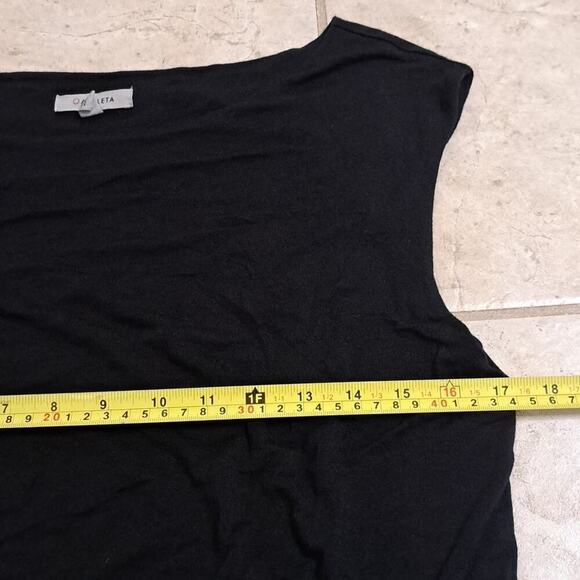 ATHLETA size small black stretch dress, wore 2x! - Picture 4 of 6